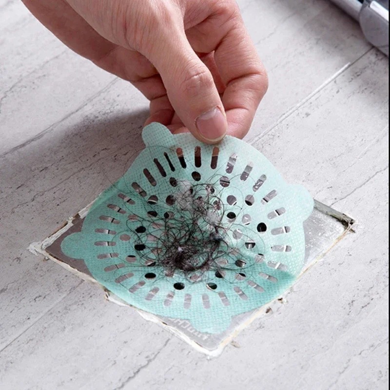 50pcs 10x10cm Disposable Floor - огляд і ціна Drain Hair Catcher