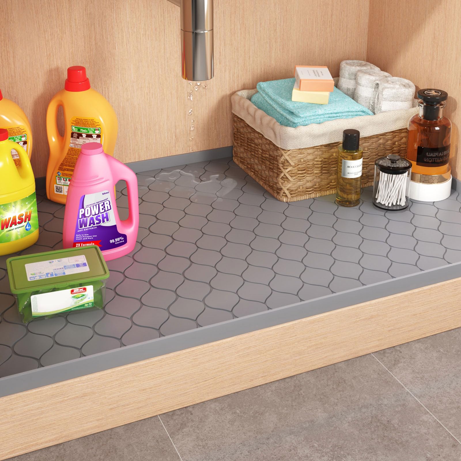 Silicone Under Sink Mat Kitche - огляд і ціна Home Essentials Bathroom Storage