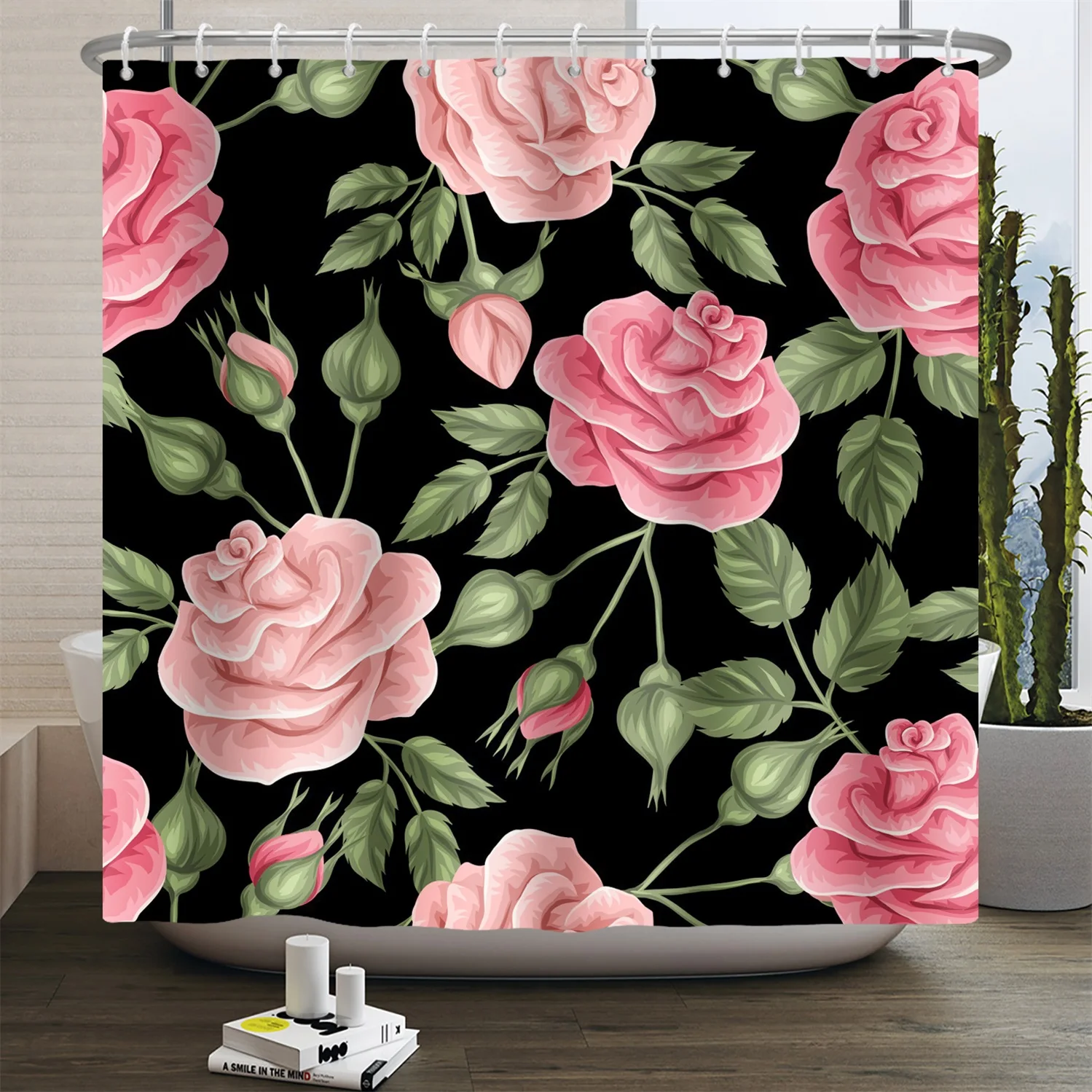 Watercolor Eucalyptus Leaf Sho - огляд і ціна Shower Curtain Liner