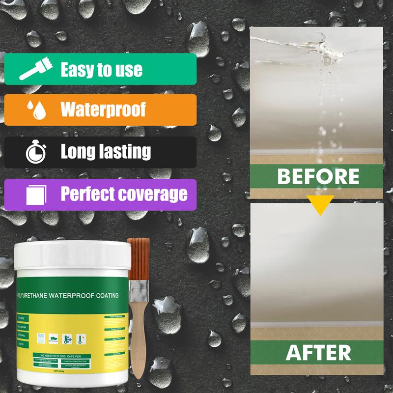 30/100/300g Waterproof Coating - огляд і ціна Home Bathroom Repair