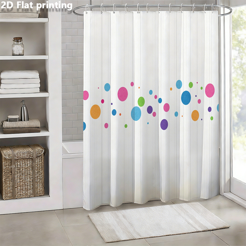 2D Flat, 1qc 2D Flat Printing  - огляд і ціна Shower Curtain Liner