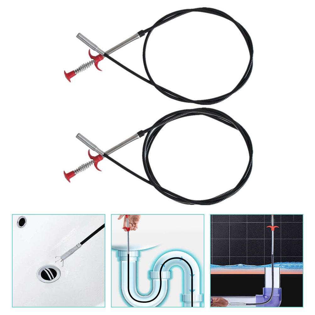 2Pcs Bendable Drain Cleaning T - огляд і ціна Drain Hair Catcher