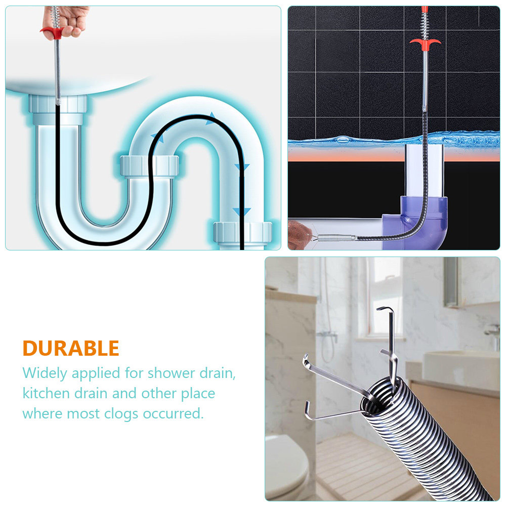2Pcs Bendable Drain Cleaning T - огляд і ціна Drain Hair Catcher