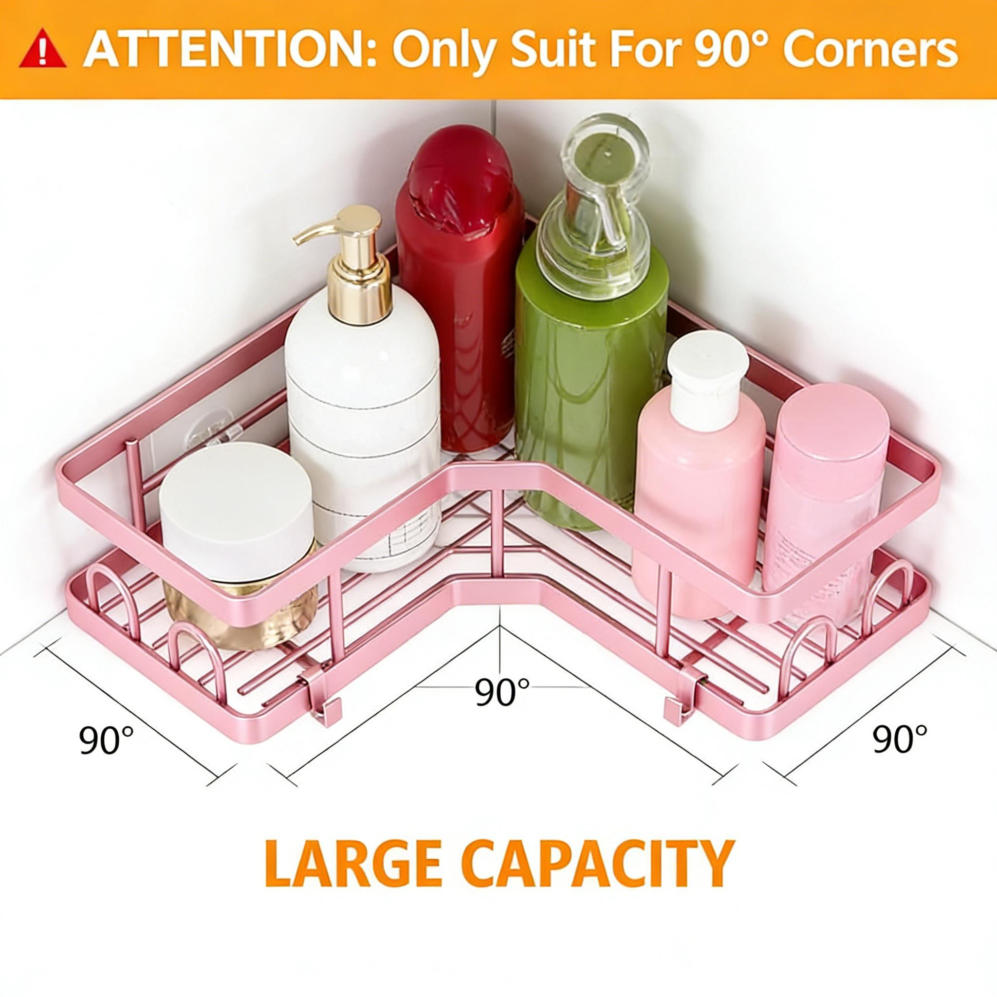 5Pcs Minimalist Pink Shower Or - огляд і ціна Home Essentials Bathroom Storage