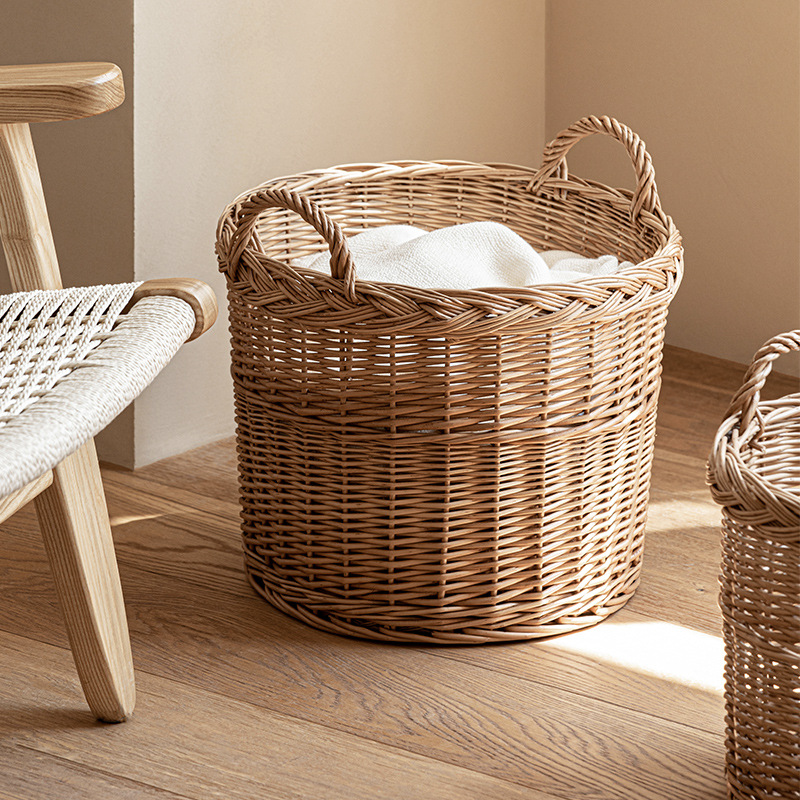 Woven Laundry Hamper with Hand - огляд і ціна Home Essentials Bathroom Storage
