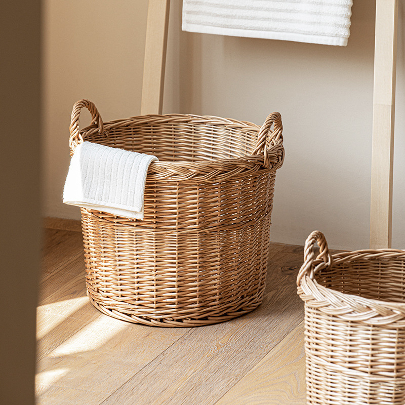 Woven Laundry Hamper with Hand - огляд і ціна Home Essentials Bathroom Storage