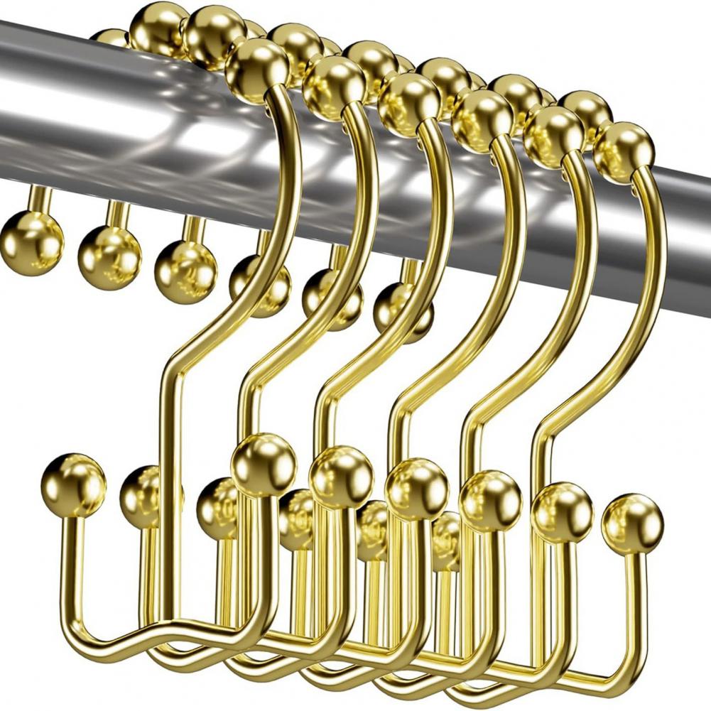 12PC Gold Metal Shower Curtain - огляд і ціна Shower Curtain Liner