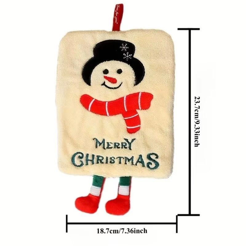 Xmas Hanging Hand Towel Coral  - огляд і ціна Home Bathroom Design