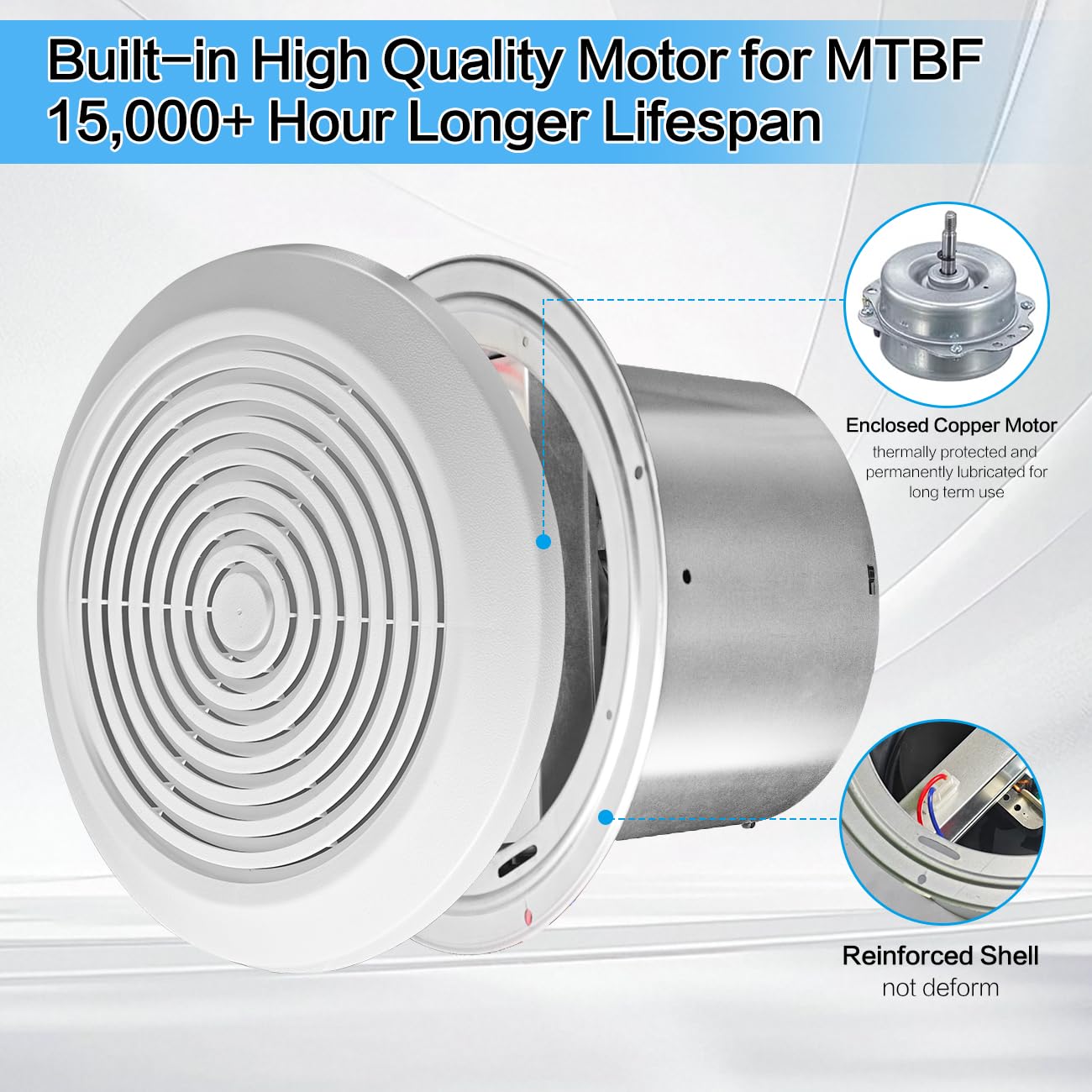 V2262-50 7 Inch Bathroom Exhau - огляд і ціна Home Bathroom Vent Fans