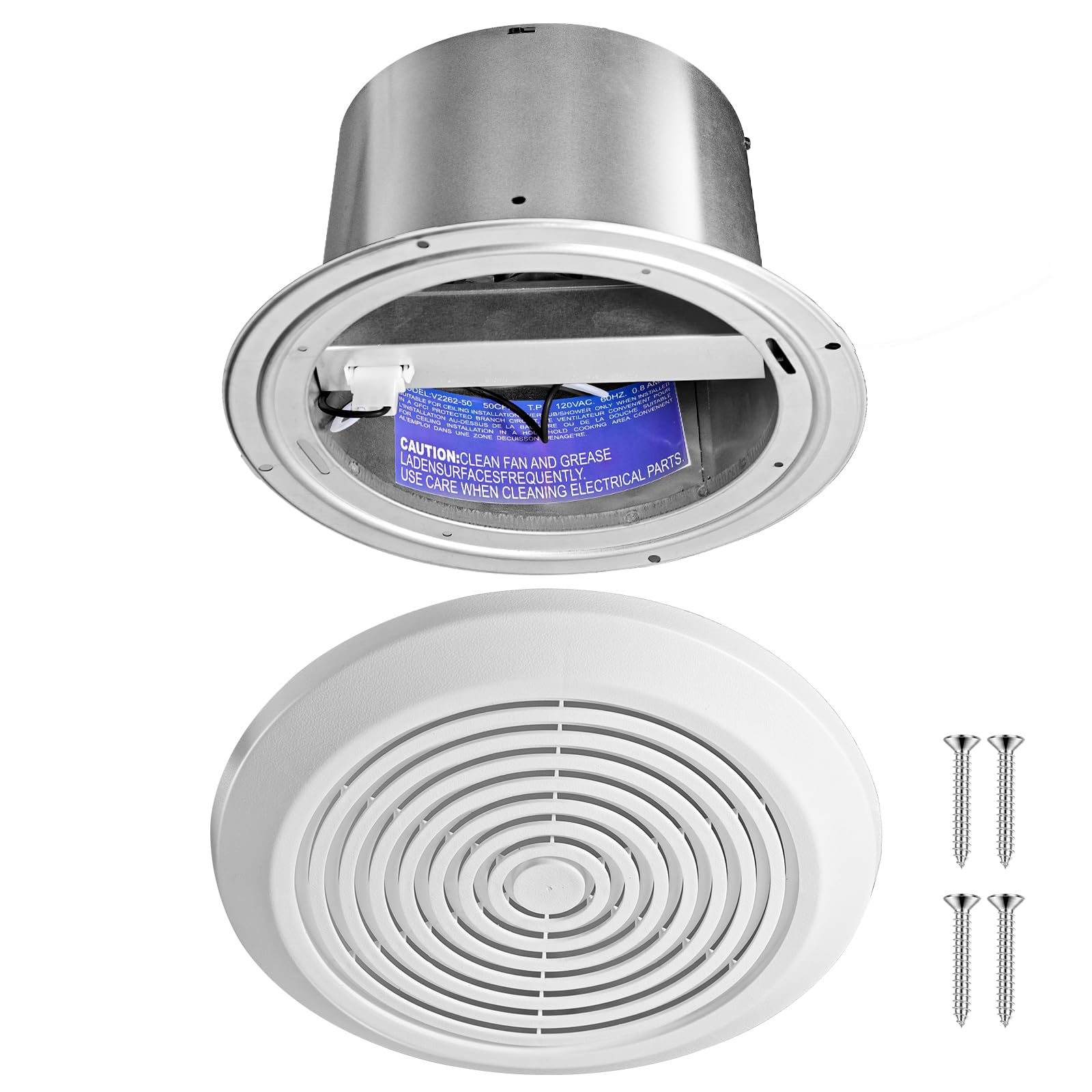 V2262-50 7 Inch Bathroom Exhau - огляд і ціна Home Bathroom Vent Fans