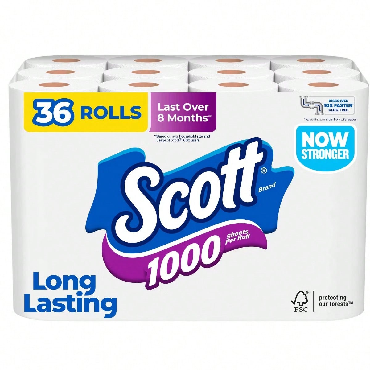 36 Rolls Bathroom Tissue Paper - огляд і ціна Home Essentials Bathroom Storage