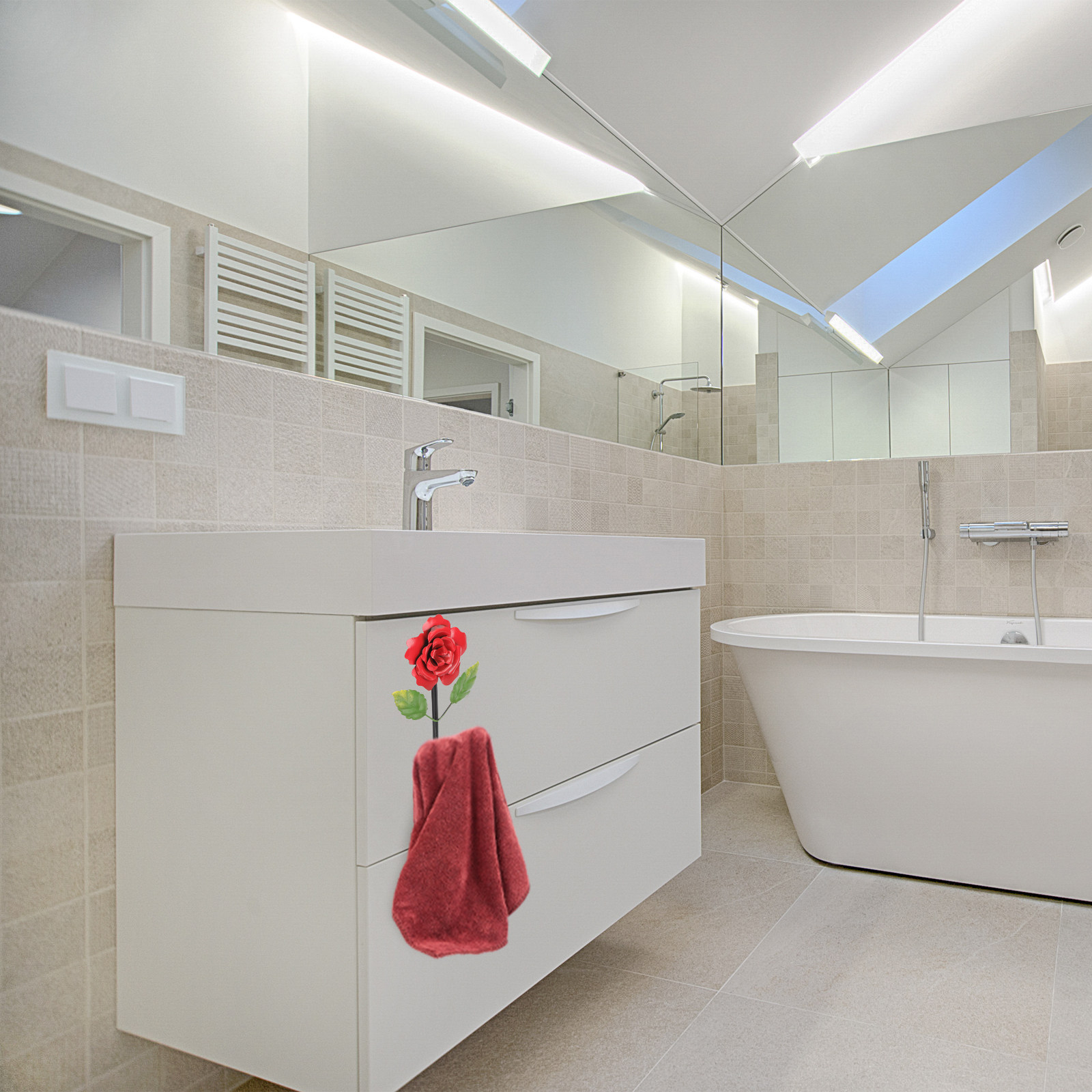 Rose Design Wall Coat Hooks Ir - огляд і ціна Home Bathroom Design