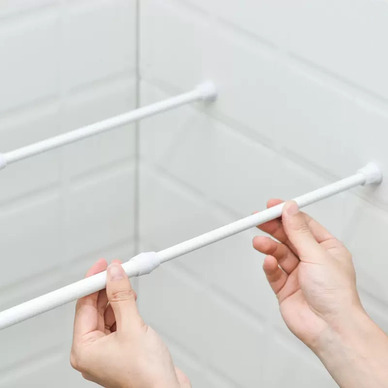 Adjustable Curtain Rod Without - огляд і ціна Shower Curtain Liner