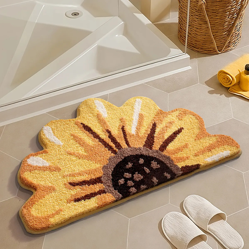 VIKAMA Small Fresh Green Leaf  - огляд і ціна Zara Home Bathroom Rug