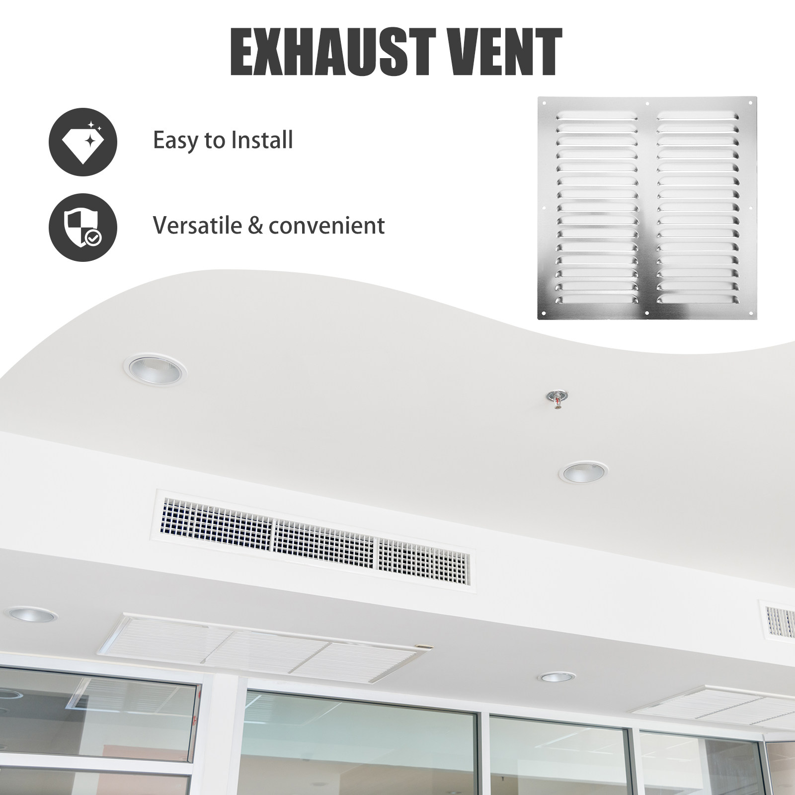 Heavy Duty Stainless Steel Lou - огляд і ціна Home Bathroom Vent Fans