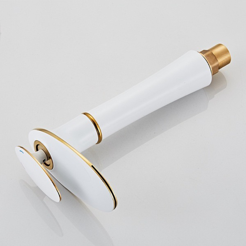 White/Black Gold Waterfall Bas - огляд і ціна Home Hardware Bathroom Faucets