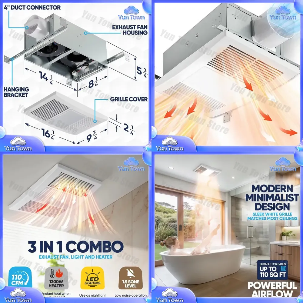 for Bathroom Exhaust Fan with  - огляд і ціна Home Bathroom Vent Fans
