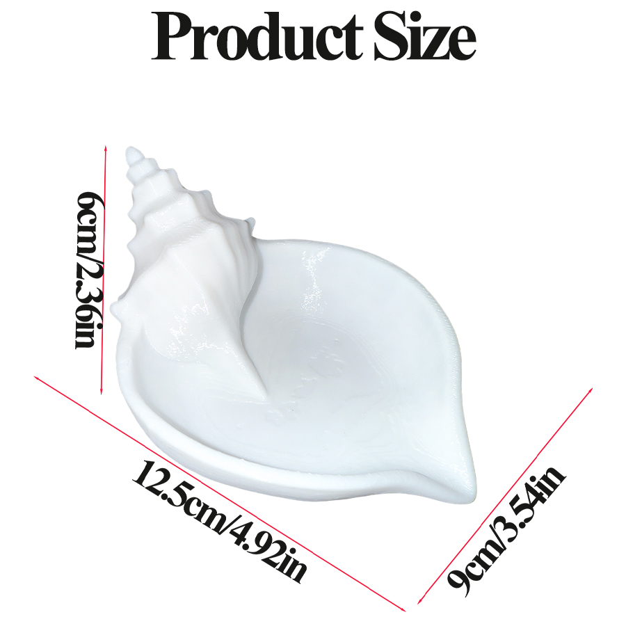 Nordic Style Matte White Conch - огляд і ціна Home Essentials Bathroom Storage