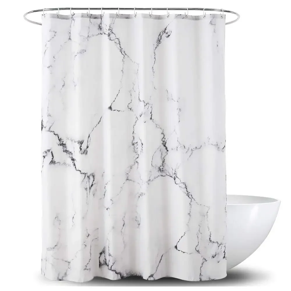 Grey Gold Marble Ink Texture S - огляд і ціна Shower Curtain Liner