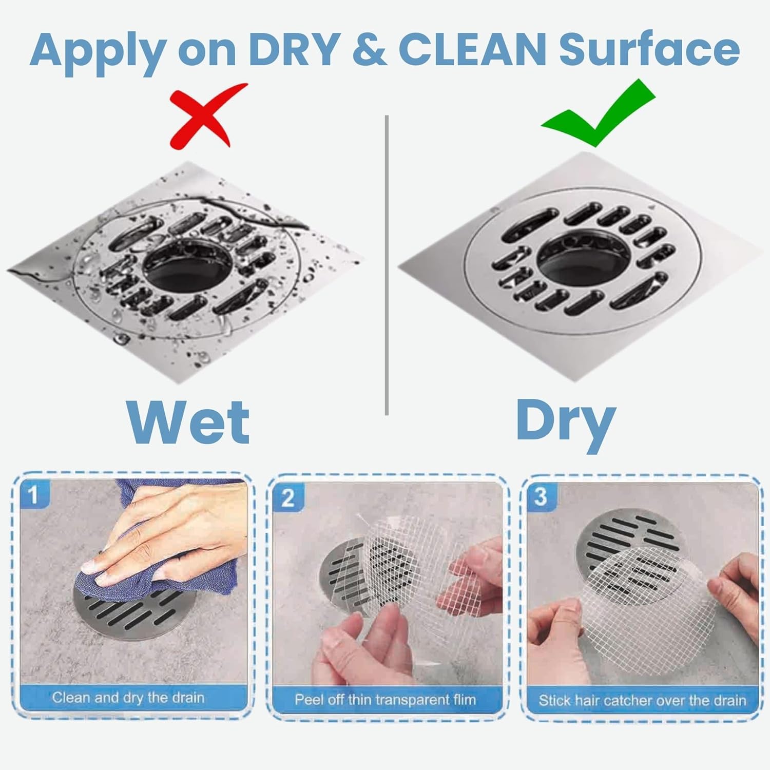 35 Pack Disposable Shower Drai - огляд і ціна Drain Hair Catcher
