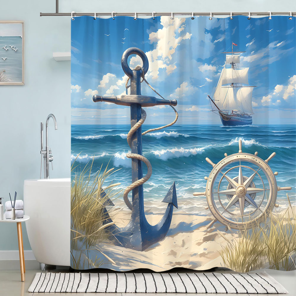 Turtle Shower Curtain Summer B - огляд і ціна Shower Curtain Liner