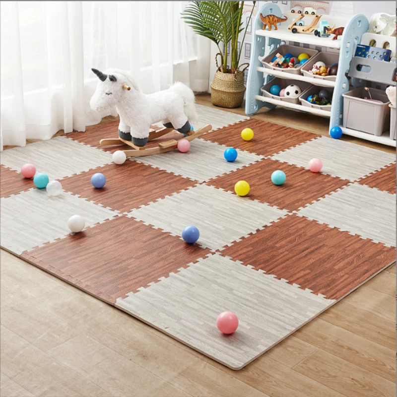 Wood Grain Foam Patchwork Mat  - огляд і ціна Zara Home Bathroom Rug
