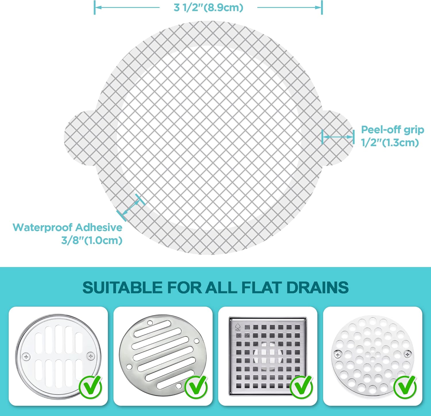 25 Pack Disposable Shower Drai - огляд і ціна Drain Hair Catcher