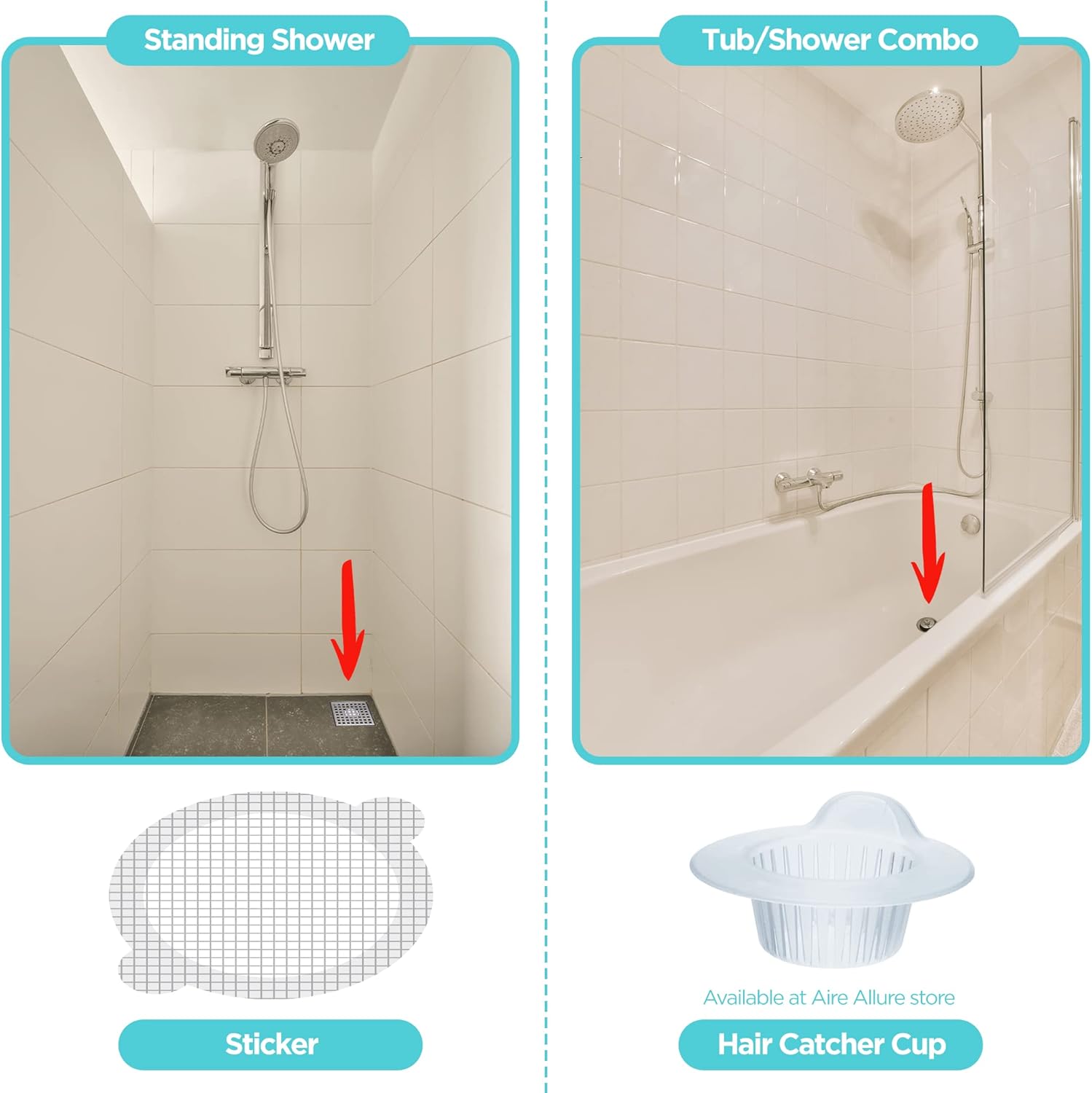 25 Pack Disposable Shower Drai - огляд і ціна Drain Hair Catcher