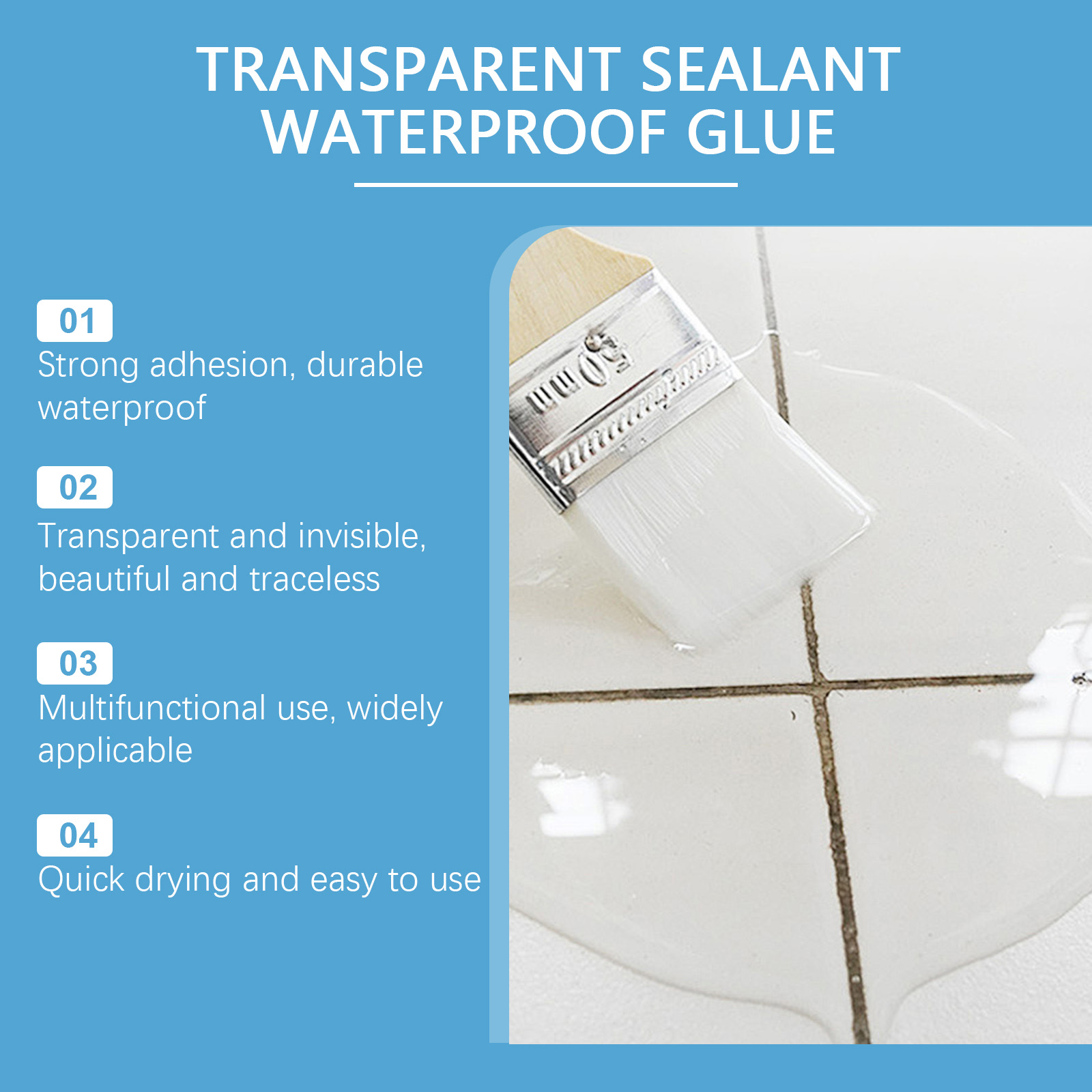 Transparent Waterproof Sealant - огляд і ціна Home Bathroom Repair