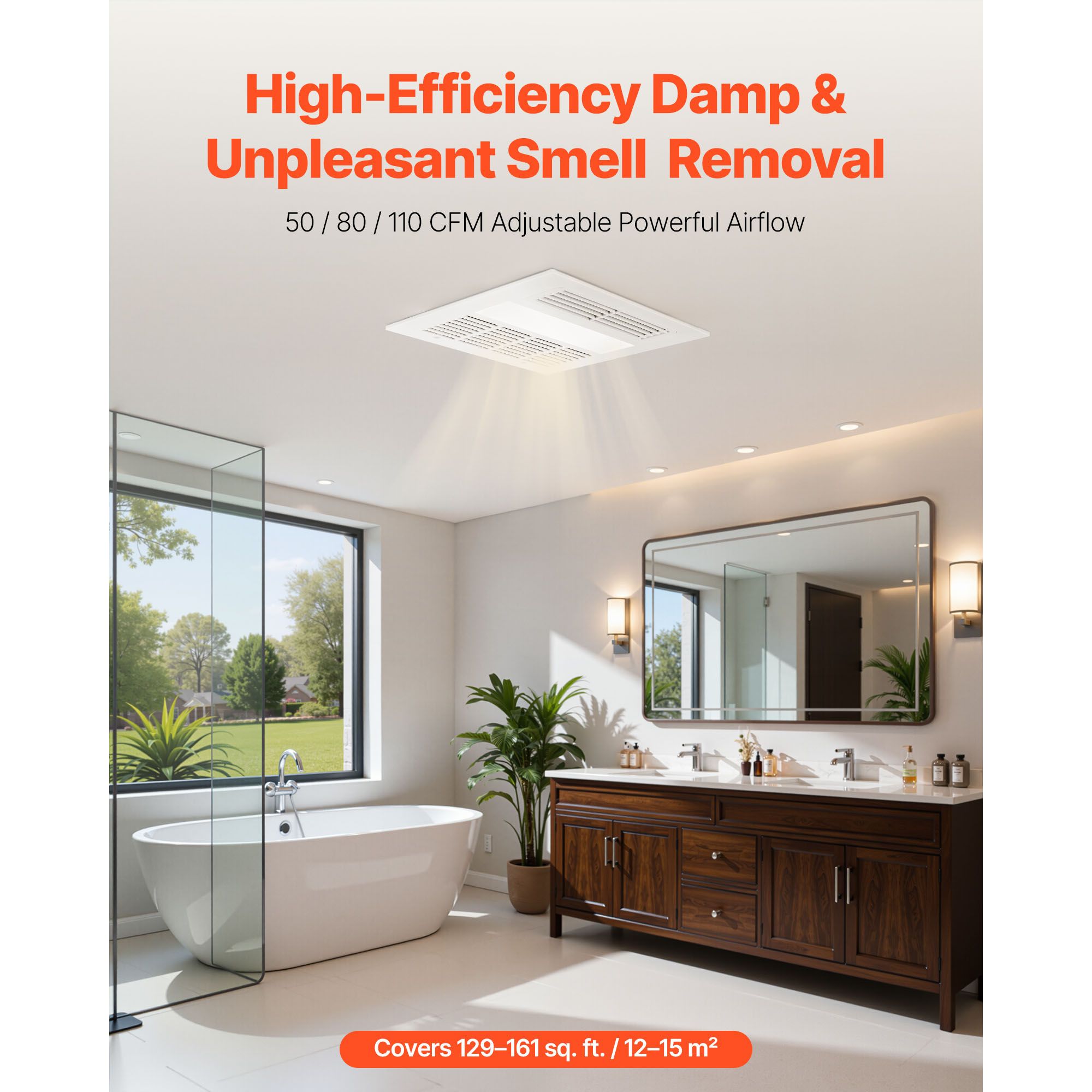 Bathroom Exhaust Fan with Ligh - огляд і ціна Home Bathroom Vent Fans