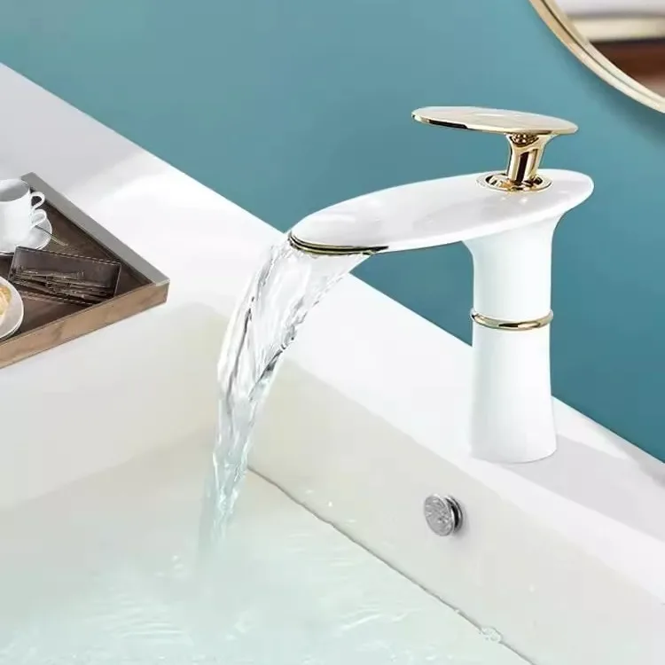 Waterfall Basin Faucet White G - огляд і ціна Home Hardware Bathroom Faucets