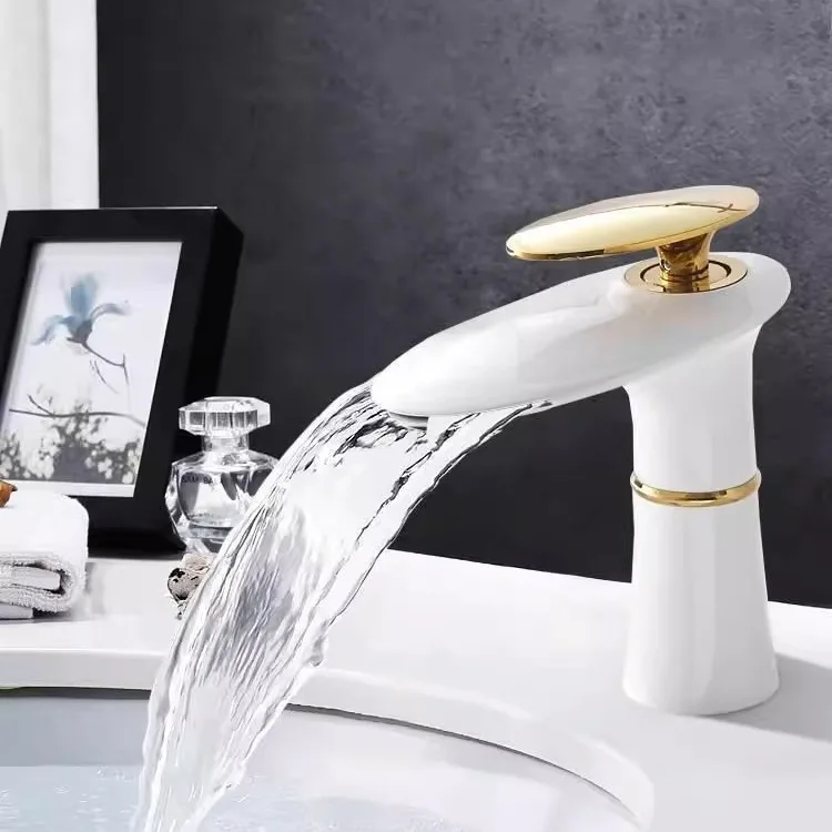 Waterfall Basin Faucet White G - огляд і ціна Home Hardware Bathroom Faucets