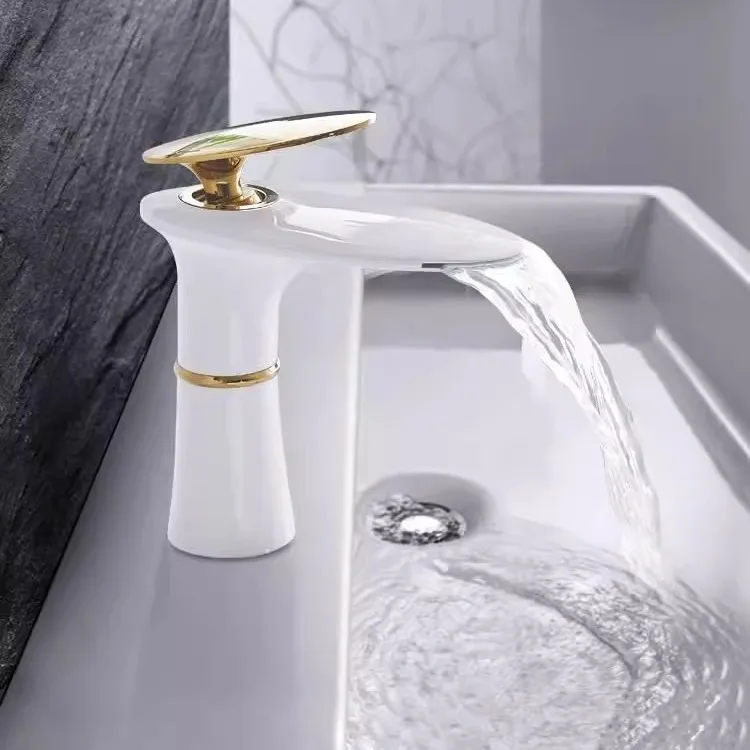 Waterfall Basin Faucet White G - огляд і ціна Home Hardware Bathroom Faucets