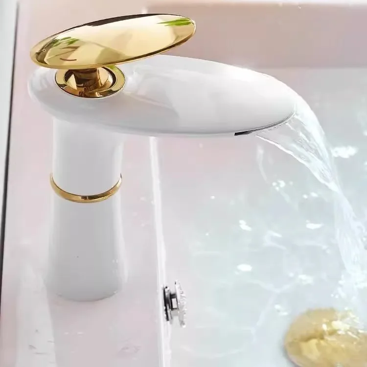 Waterfall Basin Faucet White G - огляд і ціна Home Hardware Bathroom Faucets