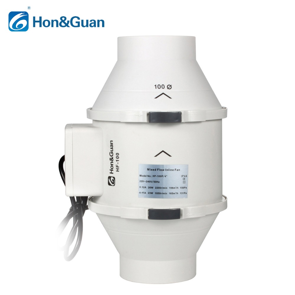 4'' Silent Inline Duct Fan Hig - огляд і ціна Home Bathroom Vent Fans